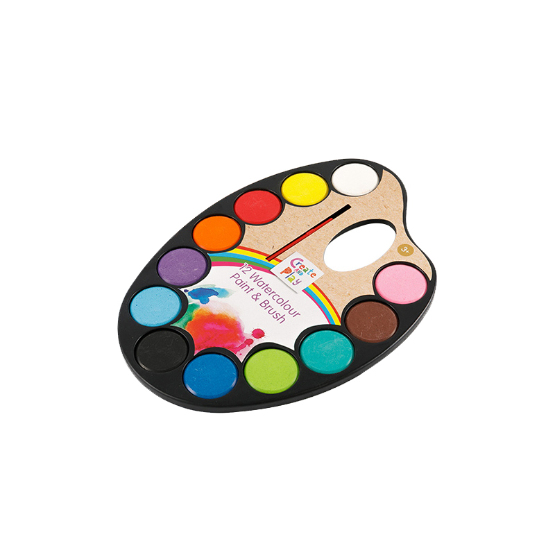 24-värinen Solid Watercolours Paint Kakku opiskelijoille